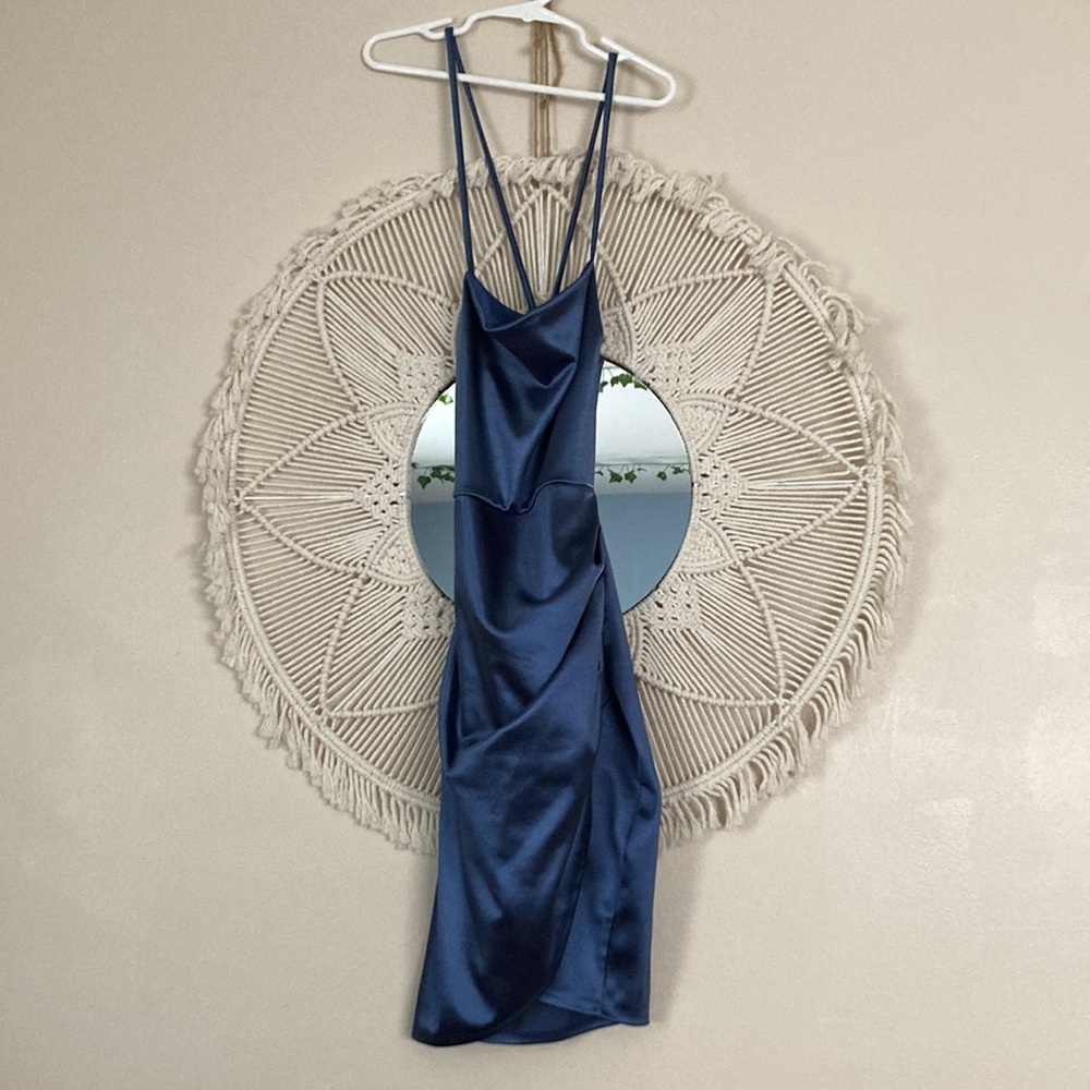 beautiful blue prom/homecoming/formal/birthday/dinner date going out dress